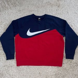 Mens Nike Crewneck Red White and Blue XL